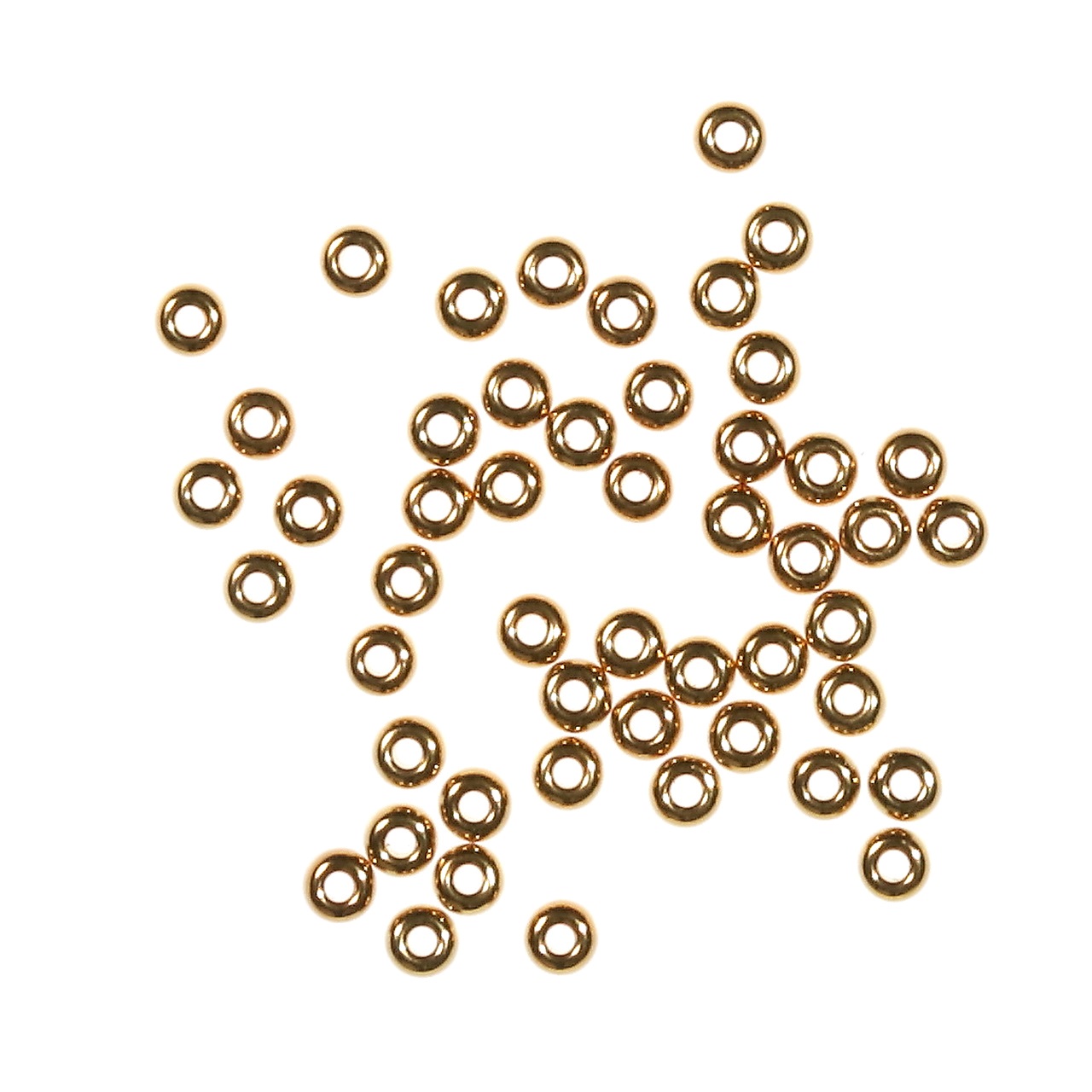 グラスゴールドビーズ