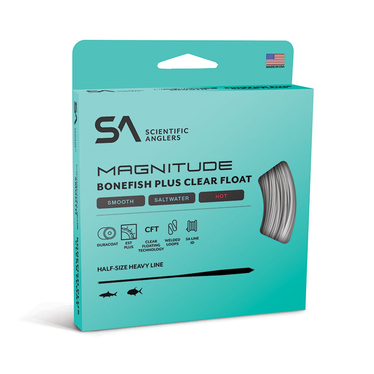 サイエンティフィックアングラーズ・ボーンフィッシュプラス WF-7-F マグニチュードスムーズ ボーンフィッシュプラス | TIEMCOフライ