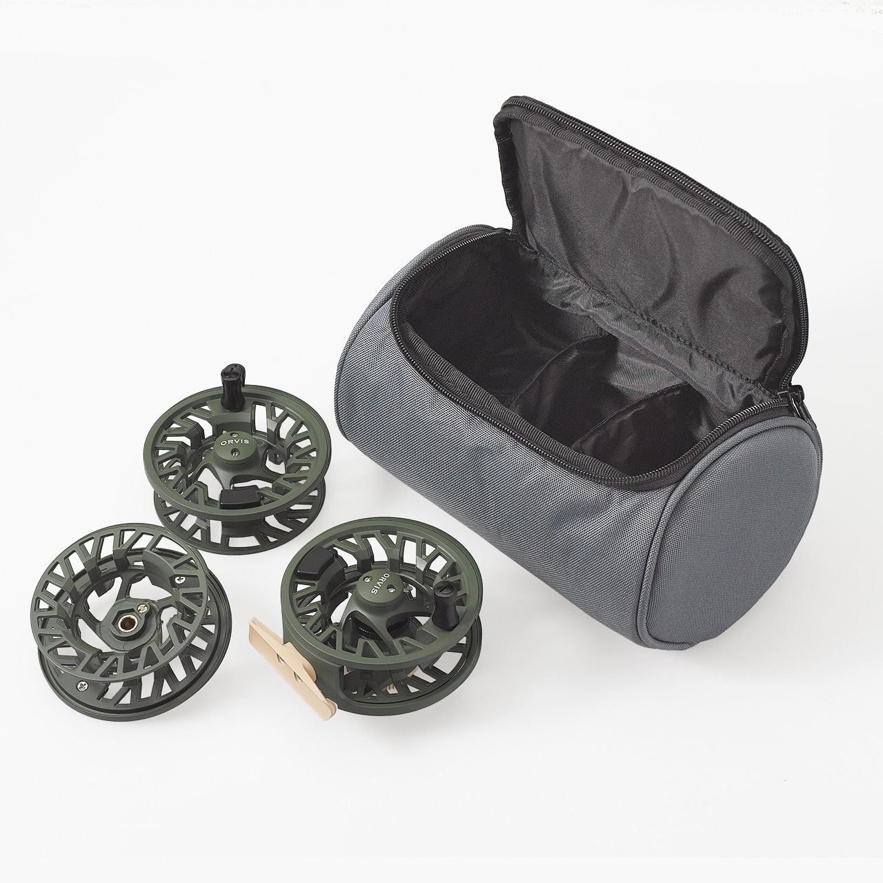 クリアウォーター  フライリール(クリアウォーターIIリール 3PKセット ダークパイン)