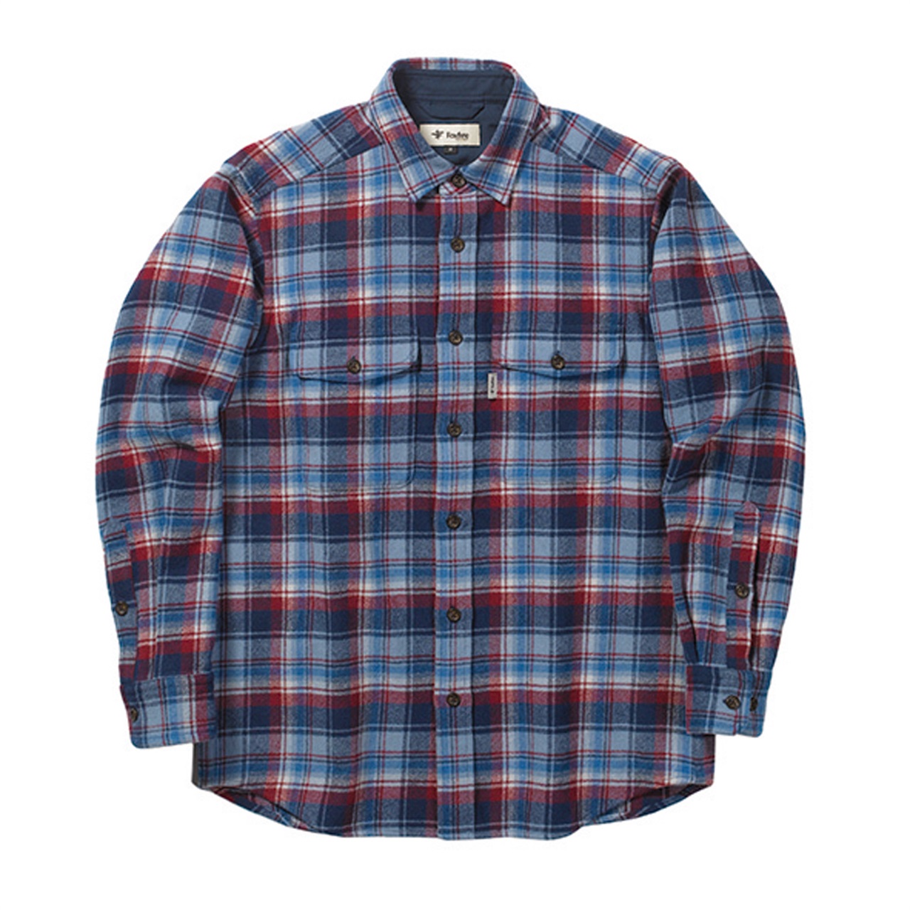 WWレトロチェックシャツ  (Men's)(ブルー-S)