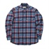 WWレトロチェックシャツ  (Men's)(ブルー-S)