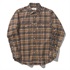 TSジッパーシャツ (Men's)(ブラウン-S)
