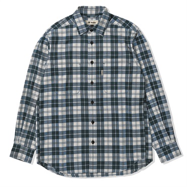 TSウォームチェックシャツ(Men's)(ネイビー-S)