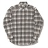 TSラフチェックシャツ(Men's)(ライトグレー-S)