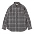TSメランジチェックシャツ(Men's)(グレー-S)