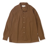 TSクリンクルシェルシャツ (Unisex)(ブラウン-M)