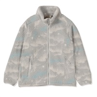 オーロラフリースジャケット (Unisex)(ライトグレー-M)
