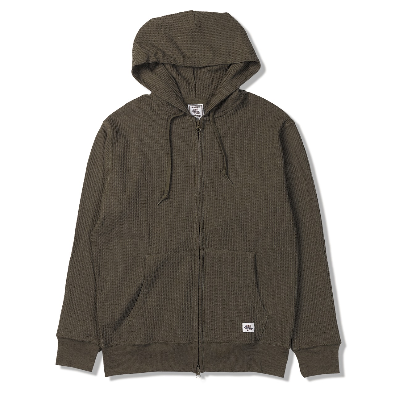 TCワッフルジップパーカ (Men's)(オリーブ-S)