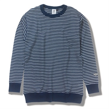 TCワッフルクルー (Men's)(ネイビーボーダー-M)