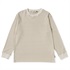 ミニワッフルボーダークルー (Men's)(ベージュ-S)