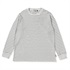 ミニワッフルボーダークルー (Men's)(ライトグレー-S)