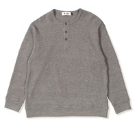 ミニワッフルヘザーヘンリー (Men's)(グレー-M)
