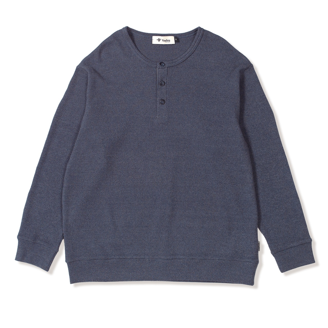 ミニワッフルヘザーヘンリー (Men's)(ネイビー-M)