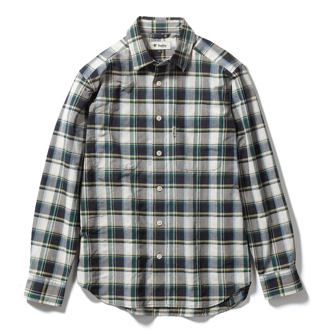 Cシールドプレザントシャツ (Men's)(グリーン-S)