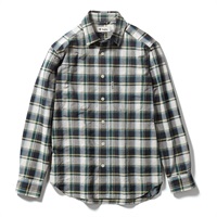 Cシールドプレザントシャツ (Men's)(グリーン-S)