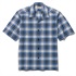 CシールドサーフェスチェックOCシャツS/S (Men's)(ブルー-S)