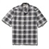 CシールドサーフェスチェックOCシャツS/S (Men's)(カーボンブラック-S)