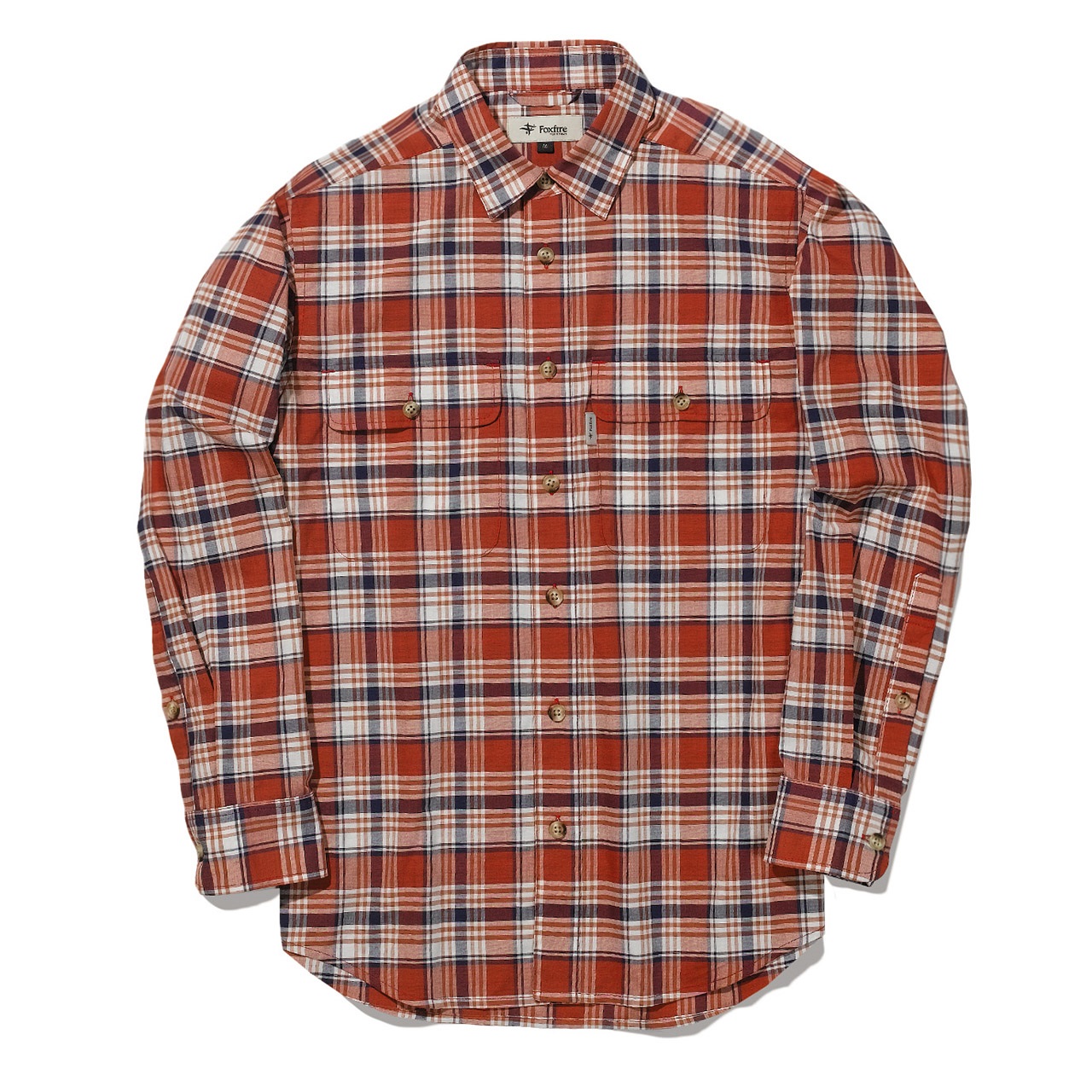Cシールドチェックシャツ (Men's)(レッド-S)