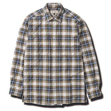 Cシールドサーフェスチェックシャツ(Men's)(カーキ-S)
