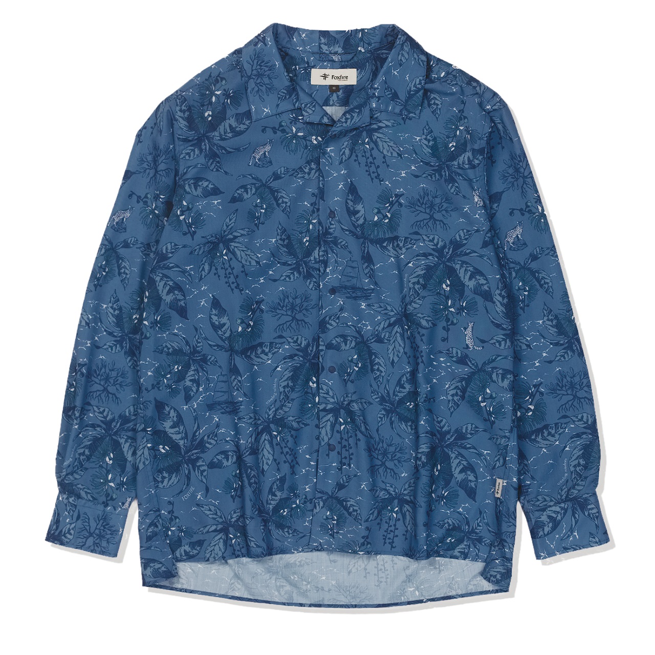 アイランドシャツ (Unisex)(ネイビー-M)