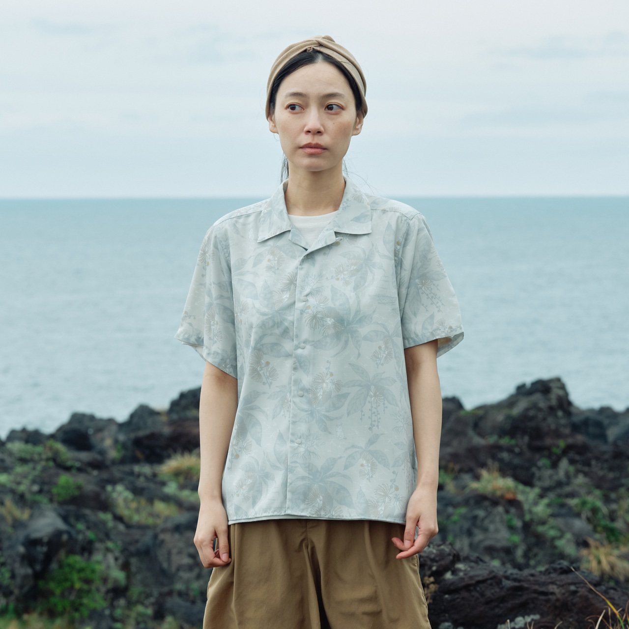 ※新品未使用タグ付き※フォーリアブリランテ　ナイロンスムースシャツ アイランドシャツS/S (Unisex) | Foxfire ブランド公式サイト | 公式