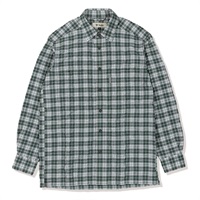 Cシールドバンピーチェックシャツ (Men's)(グリーン-S)