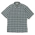 CシールドバンピーチェックシャツS/S (Men's)(グリーン-S)