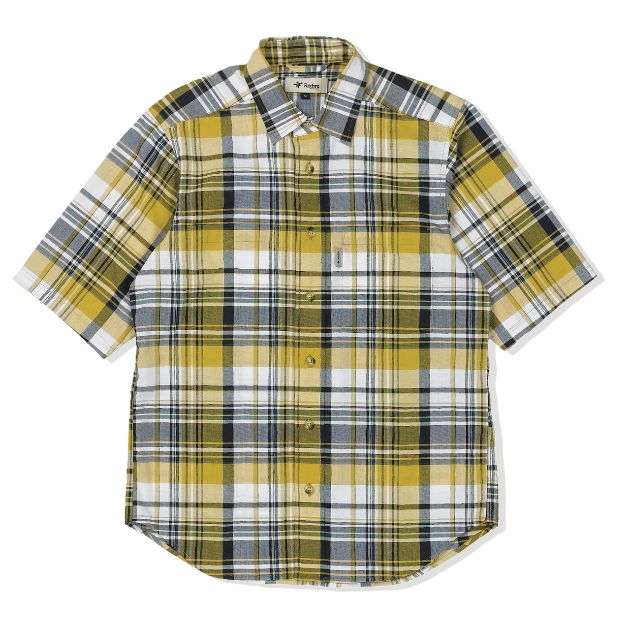 CシールドフレッシュチェックシャツS/S (Men's)(イエロー-S)