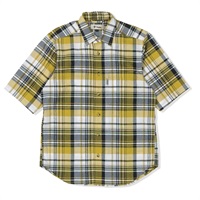 CシールドフレッシュチェックシャツS/S (Men's)(イエロー-S)