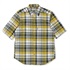 CシールドフレッシュチェックシャツS/S (Men's)(イエロー-S)