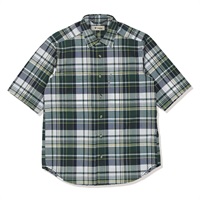 CシールドフレッシュチェックシャツS/S (Men's)(グリーン-S)