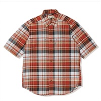 CシールドフレッシュチェックシャツS/S (Men's)(レッド-S)