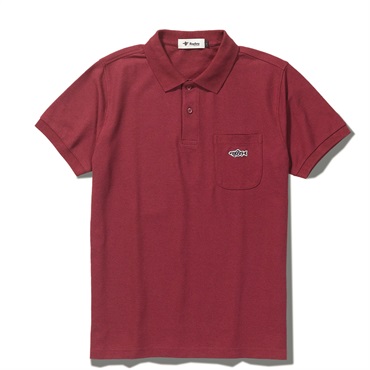 FF Fish ポロ S/S (Men's)(バーガンディ-M)