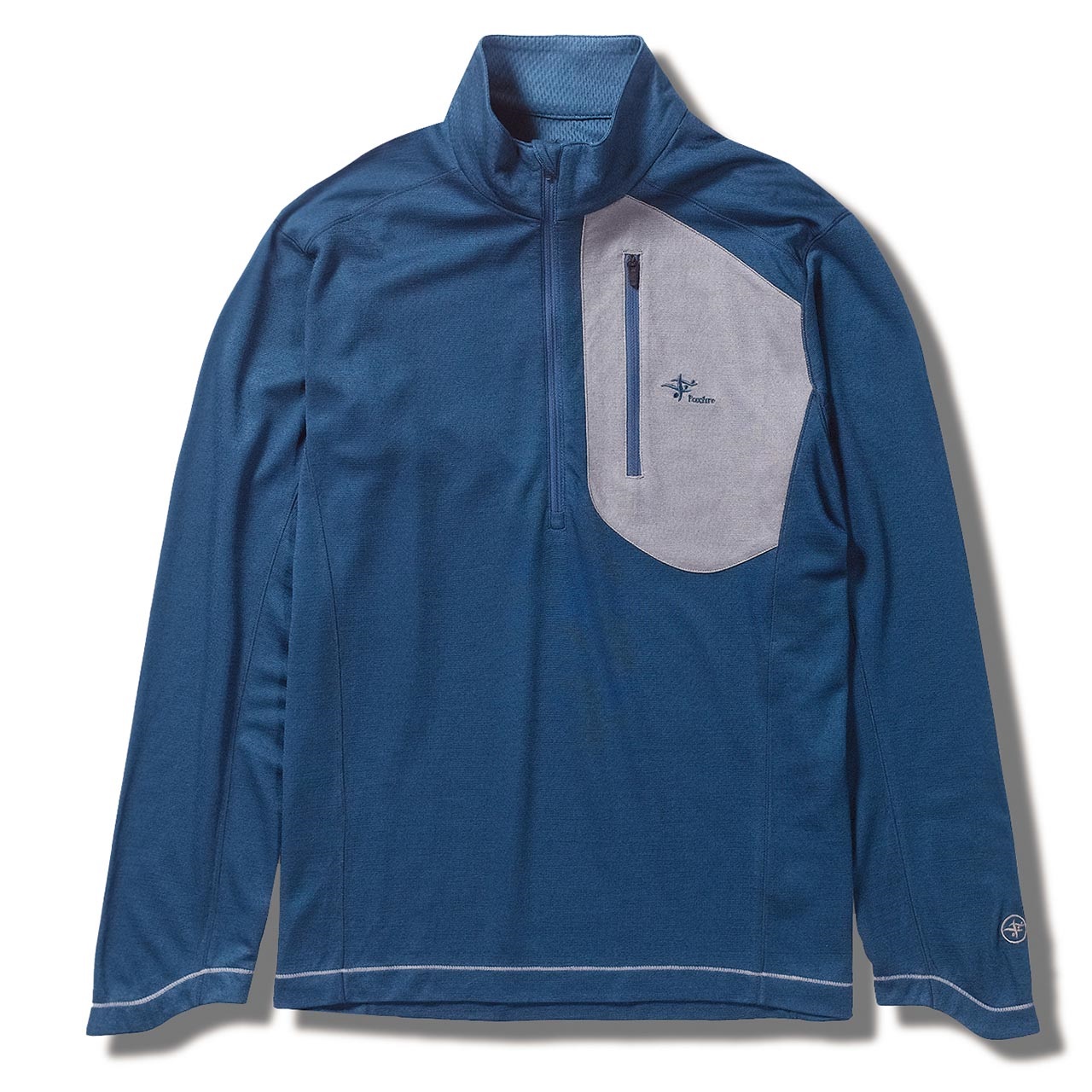 TSウールハーフジップ(Men's)(ブルー-S)