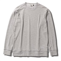 スラブリブクルー(Men's)(グレー-S)