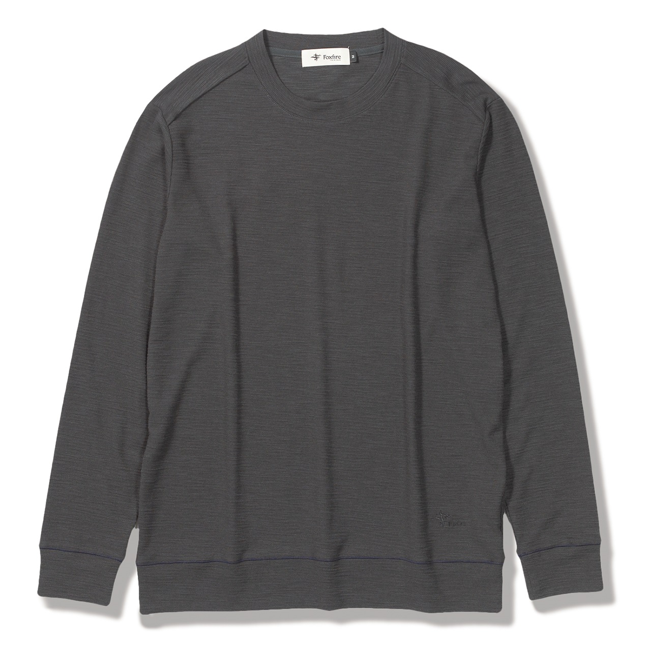 スラブリブクルー(Men's)(カーボンブラック-S)