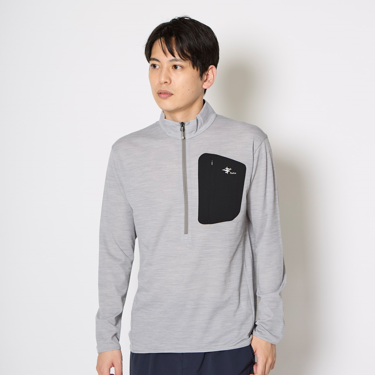 マイクログリッドウールハーフジップ (Men's) | Foxfire ブランド公式