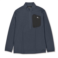 マイクログリッドウールハーフジップ (Men's)(インクブルー-S)