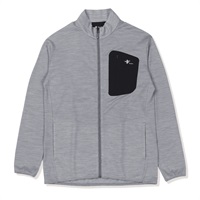 マイクログリッドウールフルジップ (Unisex)(グレー-M)