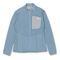 マイクログリッドウールフルジップ (Unisex)(ライトブルー-WM)