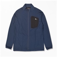 マイクログリッドウールフルジップ (Unisex)(インクブルー-M)
