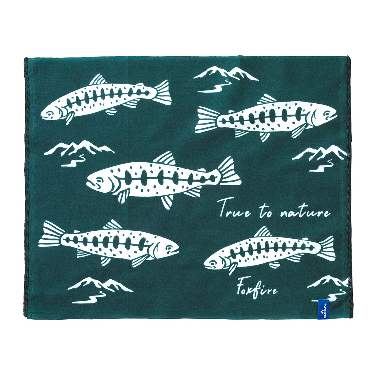 山女魚ハンカチ(グリーン)