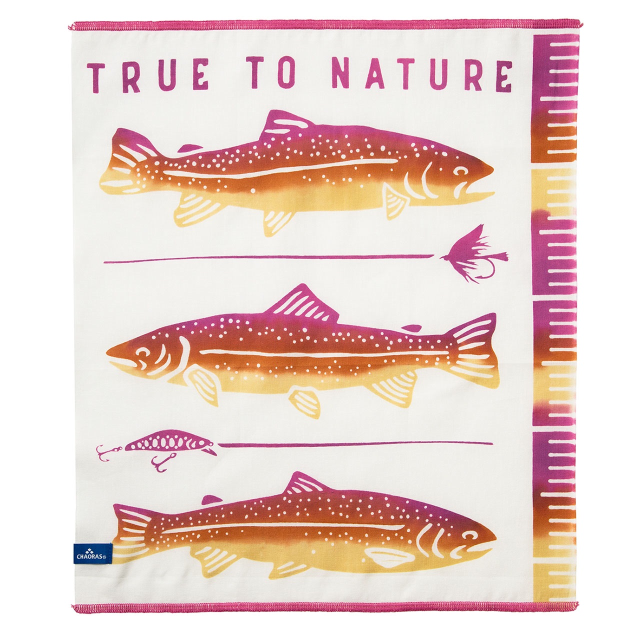 レインボートラウトハンカチ(マジェンタ)