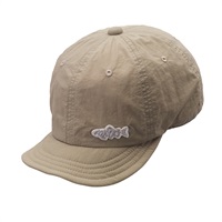 フィッシュワッペンキャップ(カーキ-ﾌﾘｰ)