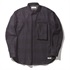 バッファローチェックウォッシャブルウールシャツ (Men’s)(ネイビー-M)
