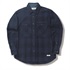 ウォッシャブルウールバッファローチェックシャツ(Men's)(ネイビー-M)