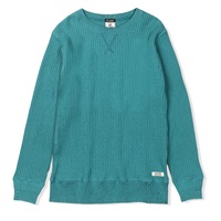 ヘビーワッフルクルー (Men's)(エメラルド-M)