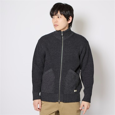 フィッシングFメリノジップセーター