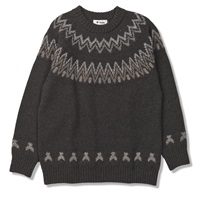 フィッシングノルディックセーター(チャコール-M)