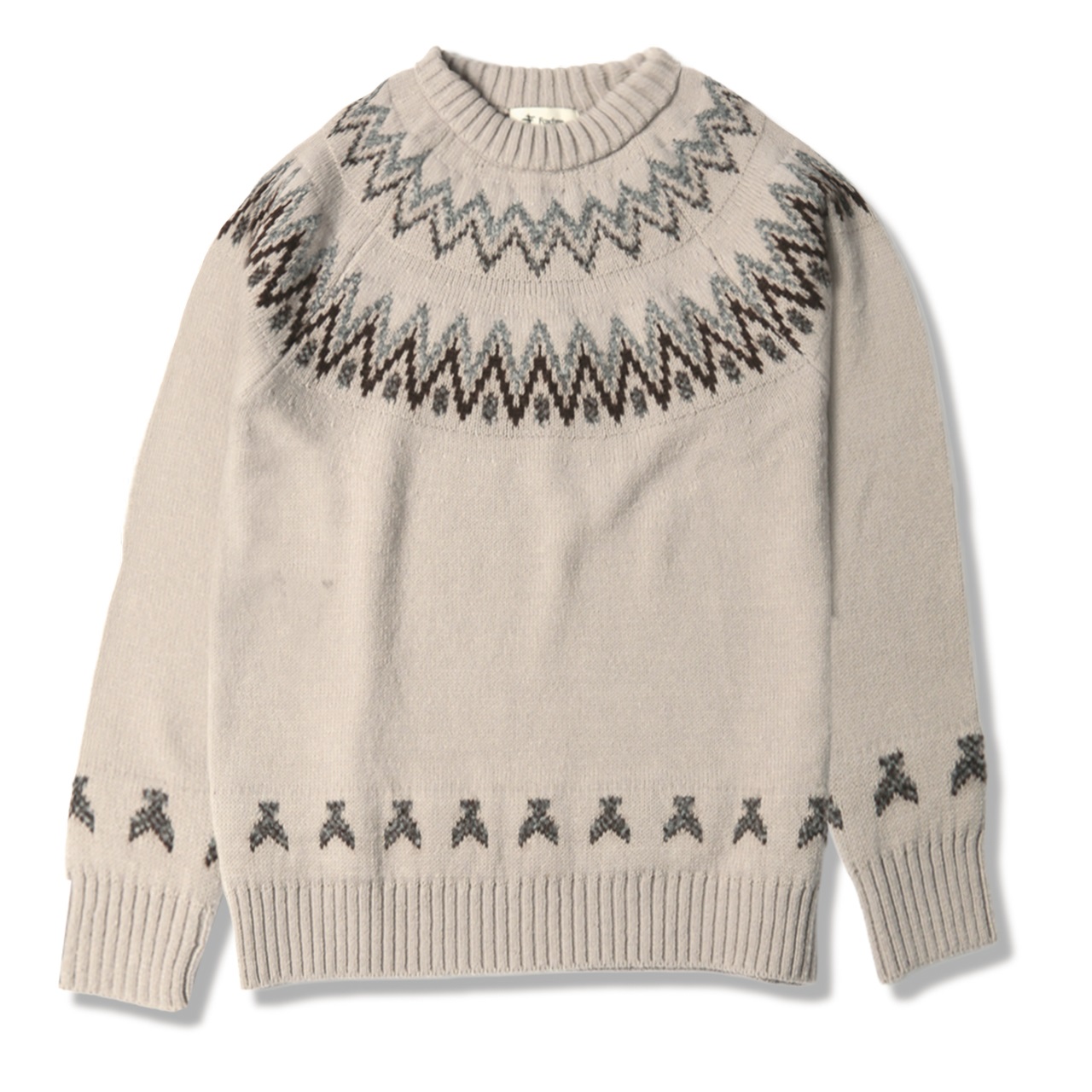 フィッシングノルディックセーター(ウォームグレー-M)
